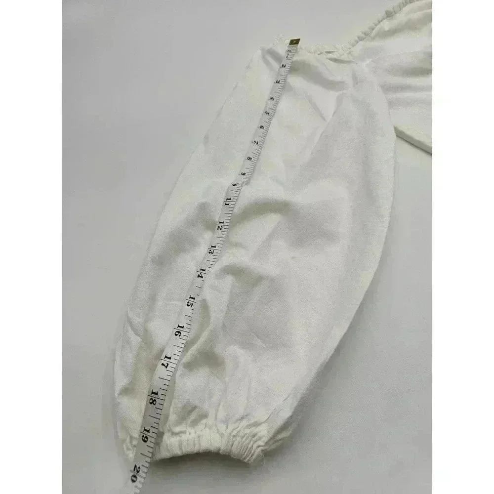 Pretty Little Thing Women's Large White One-shoulder Asymmetrical Crop Top - Picture 5 of 7